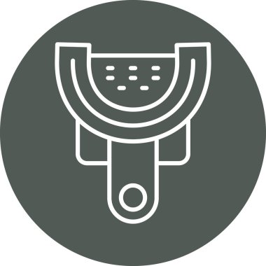 Tek bir simgenin vektör illüstrasyonu