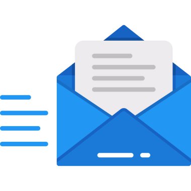 E- posta simgesi vektör illüstrasyonu