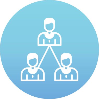 takım insanları takım simgesi, vektör illüstrasyonu