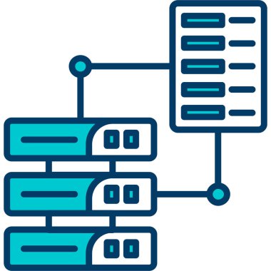 veri merkezi sunucu simgesi doldurulmuş özet biçimi