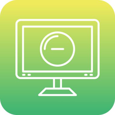 vektör lcd simgesi illüstrasyonu