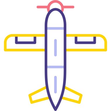 Uçak. Web simgesi basit illüstrasyon