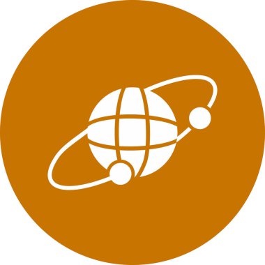 Küre. Web simgesi basit illüstrasyon