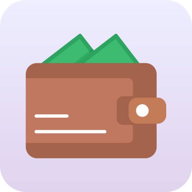 cüzdan ikonu vektör illüstrasyonu