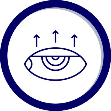 Göz simgesi vektör illüstrasyonu