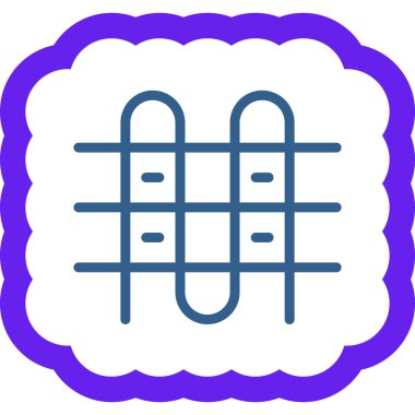 Sepet. Web simgesi basit illüstrasyon