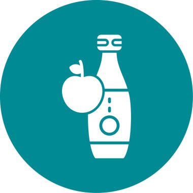 elma suyu ikonu vektör illüstrasyonu