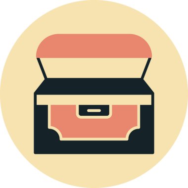 evrak çantası ikonu vektör illüstrasyonu