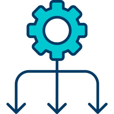 Dişliler. Web simgesi basit tasarım