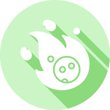 Yeşil bir simgenin vektör illüstrasyonu