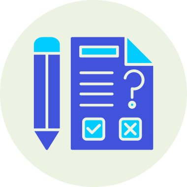 Kontrol listesi simgesinin vektör illüstrasyonu