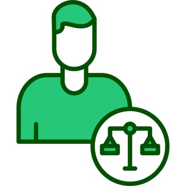 Büyüteci olan bir adamın vektör çizimi