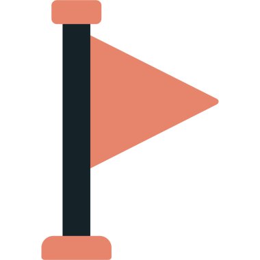 bayrak vektör simgesi modern basit illüstrasyon