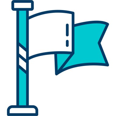 İrlanda bayrağı ikon, vektör, illüstrasyon