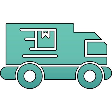 kamyon vektör resimleme simgesi