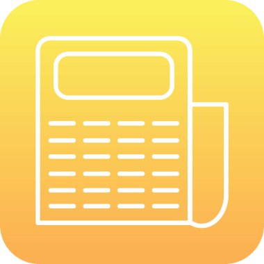 Sarı bir telefon simgesinin vektör çizimi