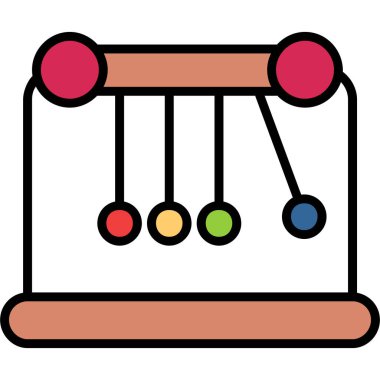 Abaküs. Basit bir ikon. resimleme