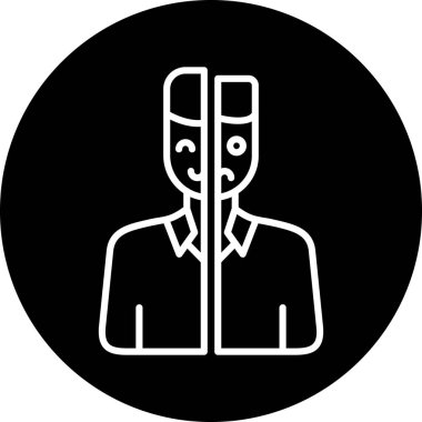 Modern insan simgesinin vektör illüstrasyonu