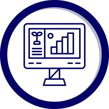 Bilgisayar. Web simgesi basit illüstrasyon