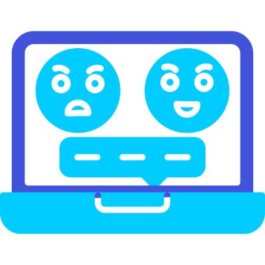 Emoji yüzü. Basit tasarım