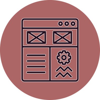 seo modern simgesinin vektör illüstrasyonu