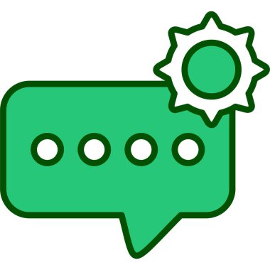 Konuş. Web simgesi basit illüstrasyon