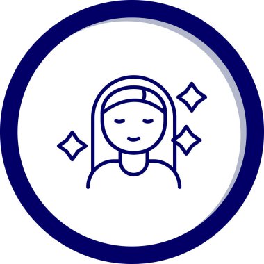 Maskeli bir kadının vektör çizimi