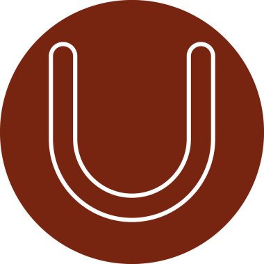 Bir mıknatısın vektör çizimi