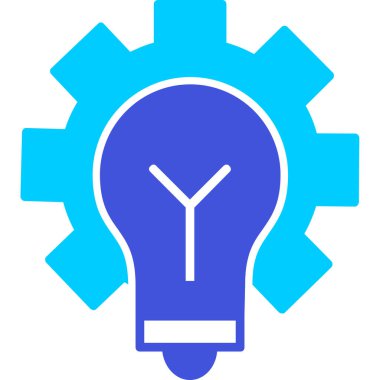 Bir arkaplanda fikir simgesi, vektör illüstrasyon tasarımı