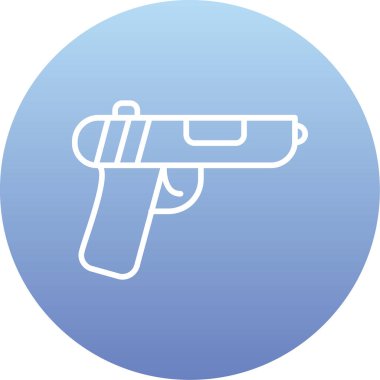 Silah. Web simgesi basit illüstrasyon