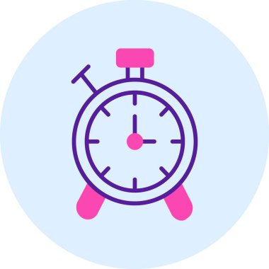 Alarm saati ikon vektör çizimi