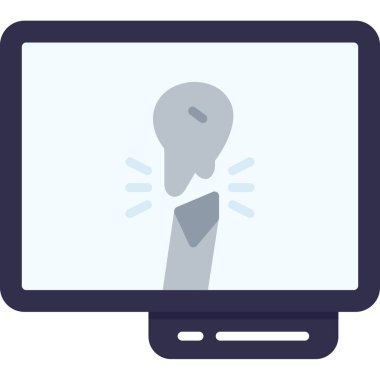 Bilgisayar. Web simgesi basit tasarım