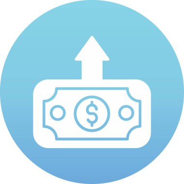 Dolar. Web simgesi basit illüstrasyon