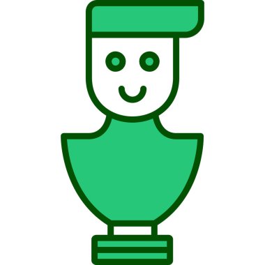 Kupa. Web simgesi basit illüstrasyon