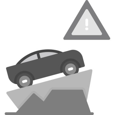 araba kazası vektör simgesi