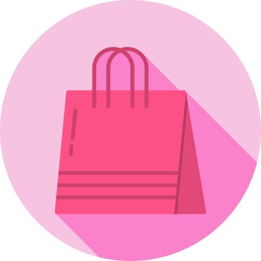 Alışveriş poşeti ikon vektör illüstrasyonu