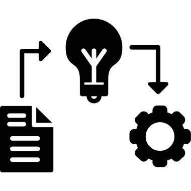 Web sitesi tasarımı ve masaüstü zarfları için fikir simgesi, geliştirme. premium paket.