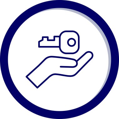 El simgesinin vektör illüstrasyonu