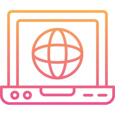 bilgisayar simgesi vektör illüstrasyonu