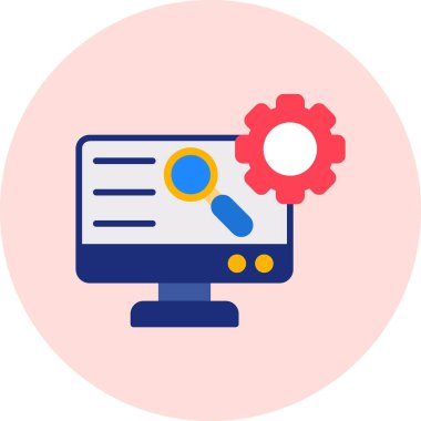 seo modern simgesinin vektör illüstrasyonu