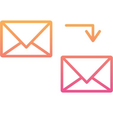 zarf simgesi vektör illüstrasyonu