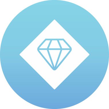 Elmas simgesi, basit resimleme