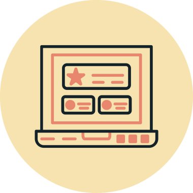 Web sayfası. Basit illüstrasyon