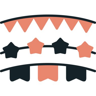 Parti şapkası. Basit illüstrasyon