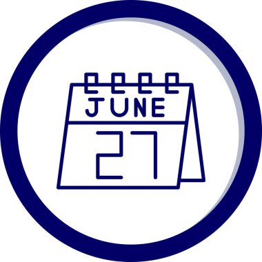 2 Haziran 'da. Takvim simgesinde bir gün. Basit bir tarz. Takvim tarihi. Tatil zamanı. takvim simgesi.