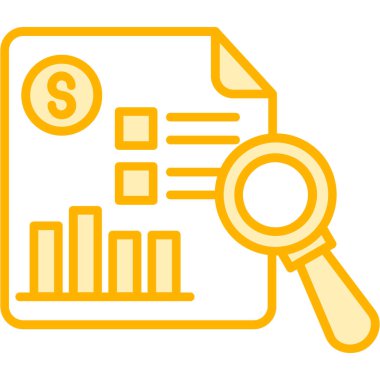 Veri analiz simgesi, vektör illüstrasyonu