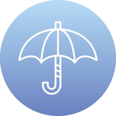 şemsiye simgesi, basit vektör tasarımı