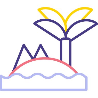 bitki simgesi vektör illüstrasyonu