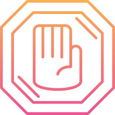 Elini ver. Web simgesi basit illüstrasyon