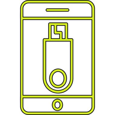 Smartphone Simgesi, vektör illüstrasyonu